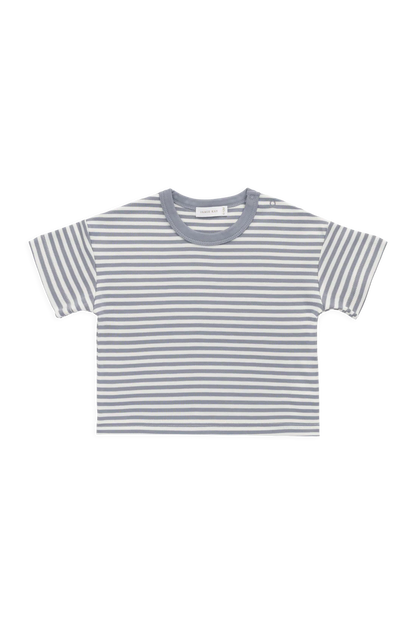 Pima Cotton Wesley Tee Narrow Stripe Dawn / Cloud