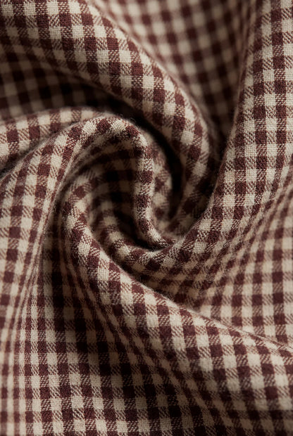Organic Cotton Kenji Pant Cinnamon Gingham