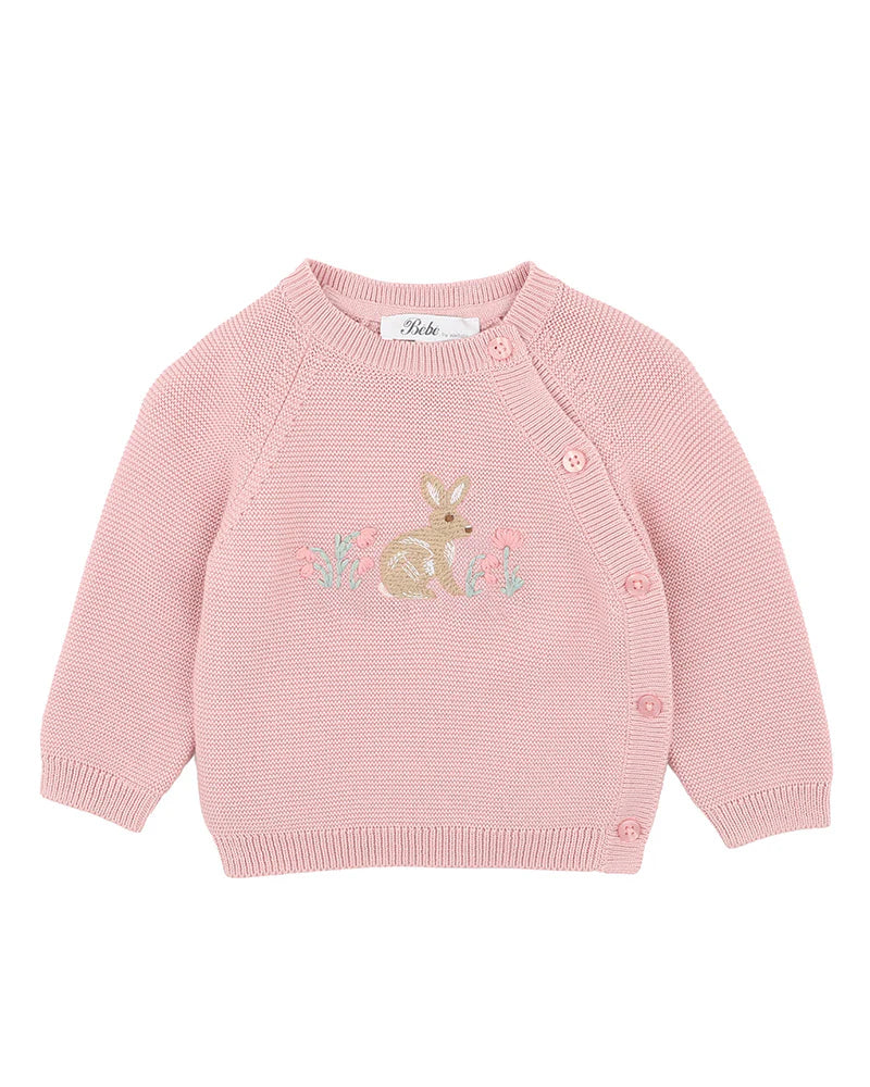 Fern Bunny Organic Knitted Jumper Blossom
