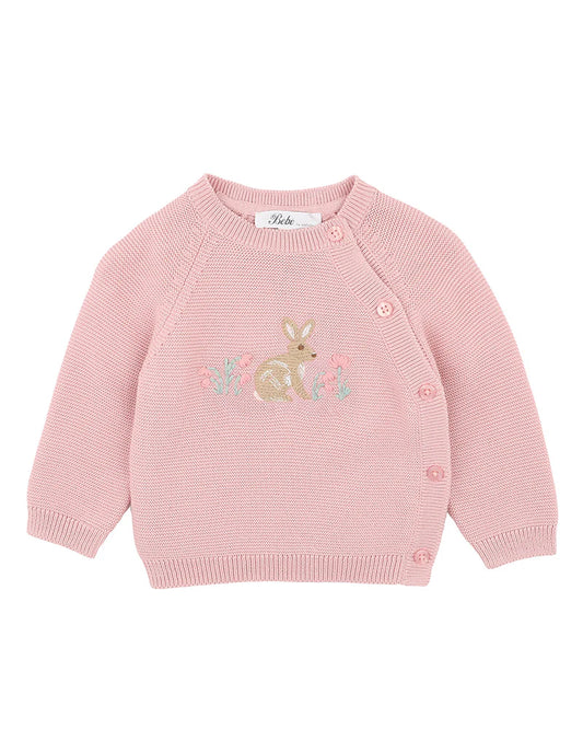 Fern Bunny Organic Knitted Jumper Blossom