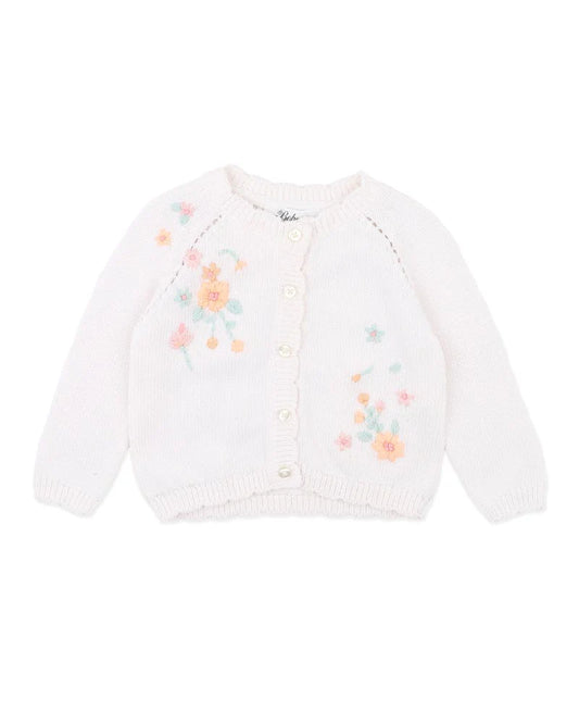 Fern Hand Embroidered Organic Cardigan