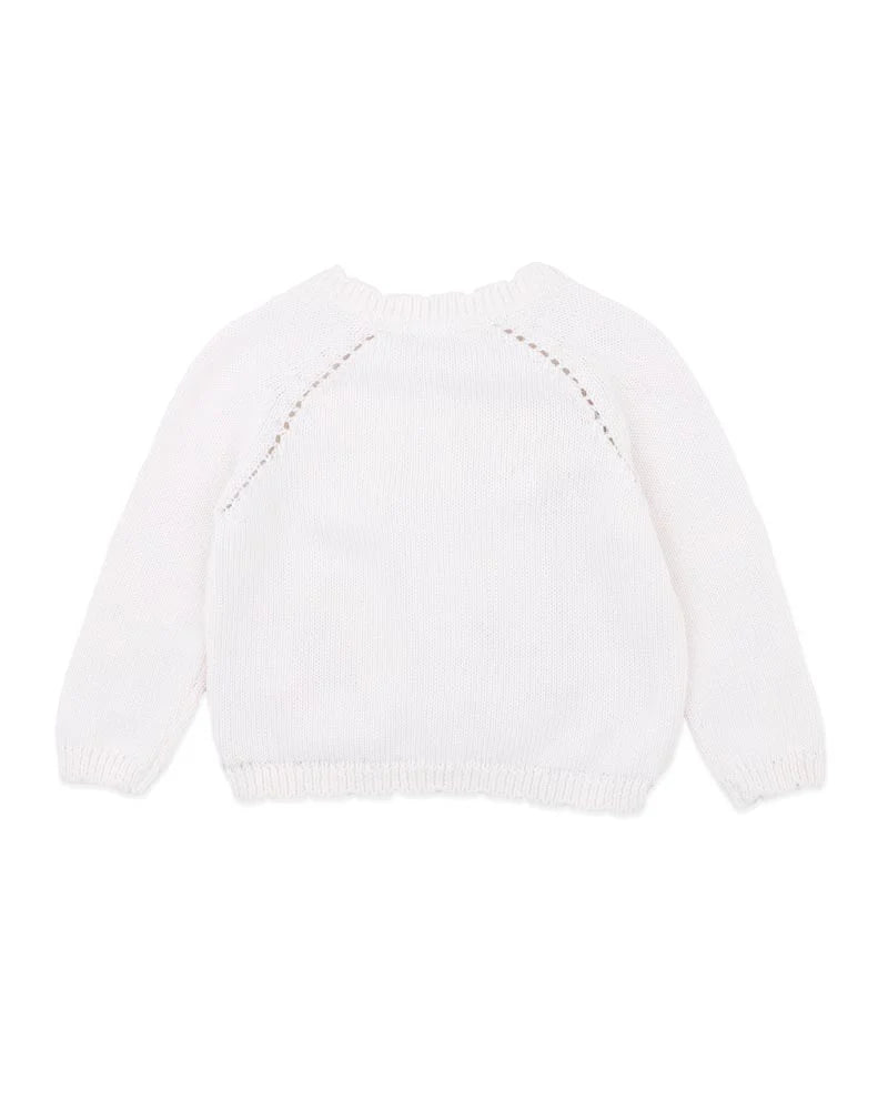 Fern Hand Embroidered Organic Cardigan