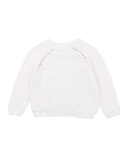 Fern Hand Embroidered Organic Cardigan