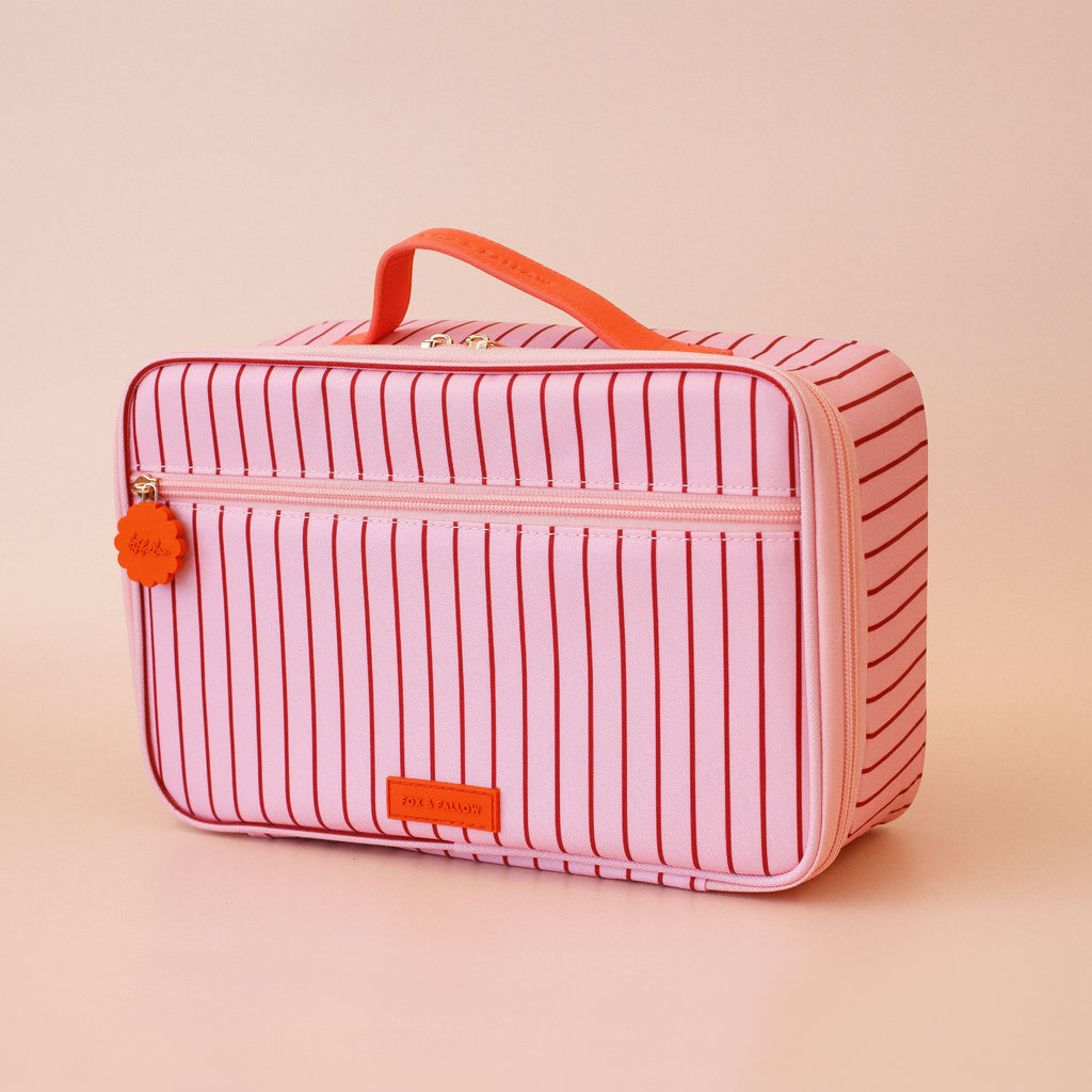 Strawberry Stripe Large Lunch Bag