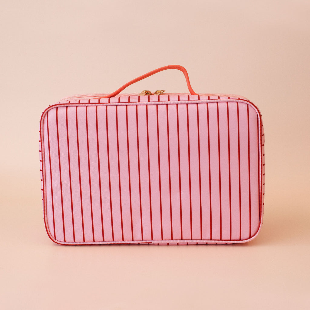 Strawberry Stripe Large Lunch Bag