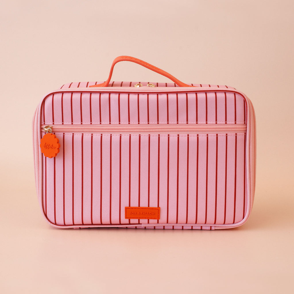 Strawberry Stripe Large Lunch Bag