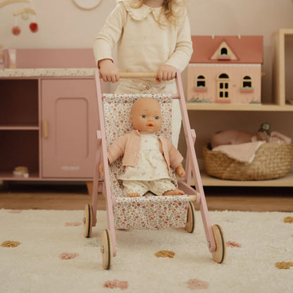 Wooden Doll Stroller