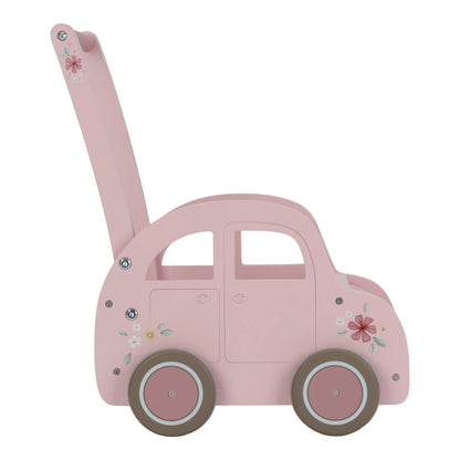 Wooden Baby Walker Pink