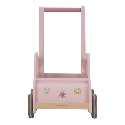 Wooden Baby Walker Pink