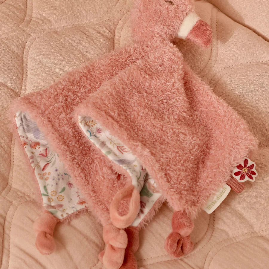 Safari Friends Cuddle Cloth Flamingo