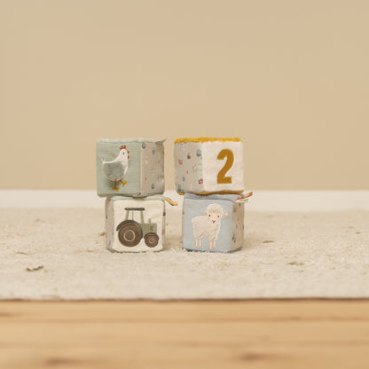 Soft Cubes Set - Little Farm