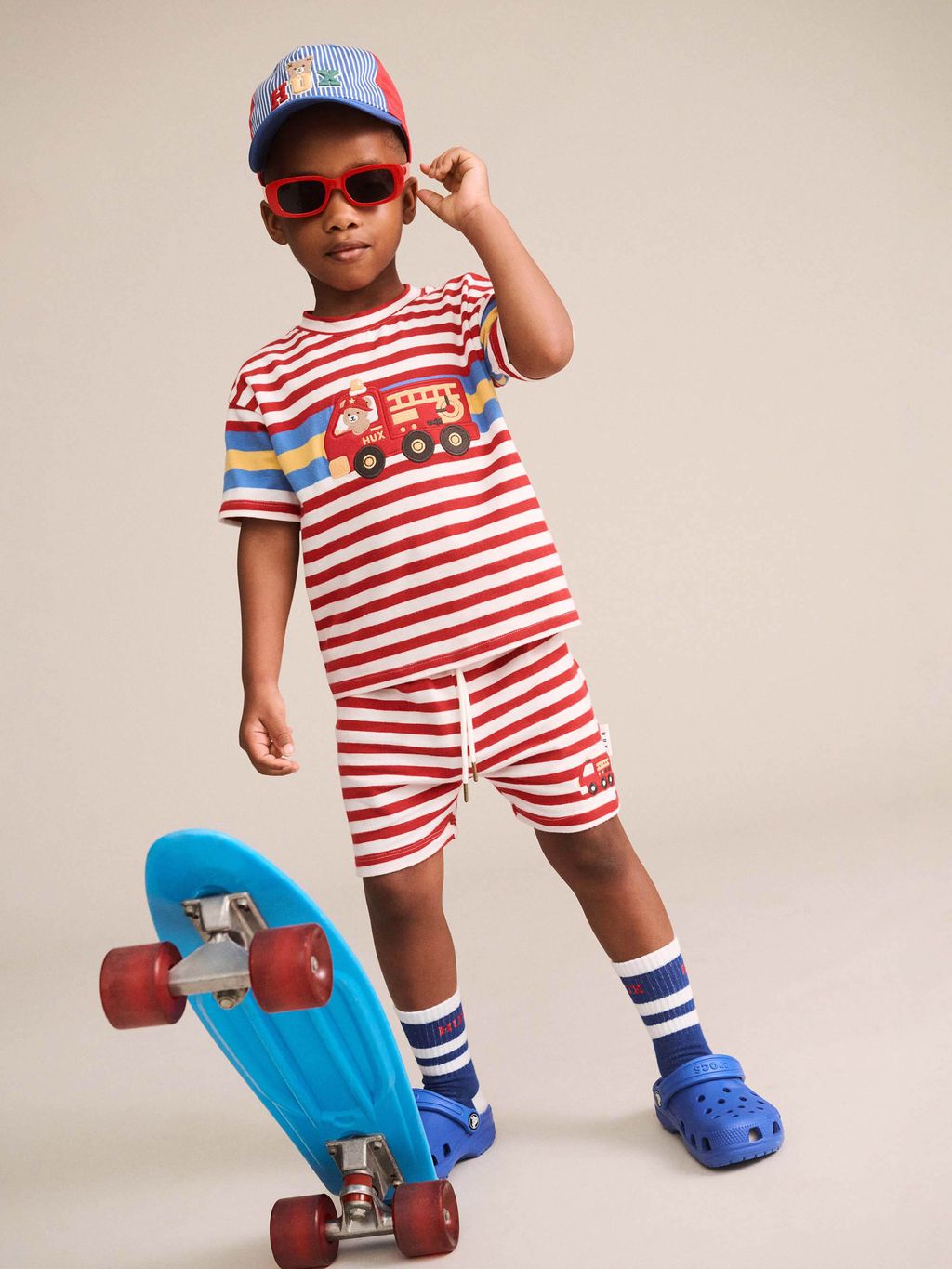 3D Hux Stripe Spliced Hat