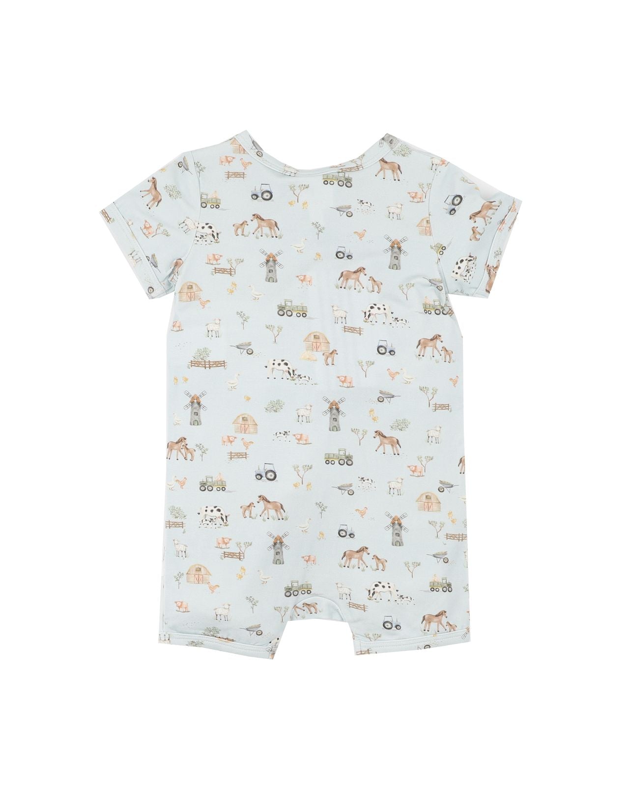 Farm Print Eco Cosy SS Romper