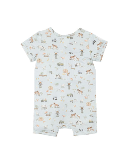 Farm Print Eco Cosy SS Romper