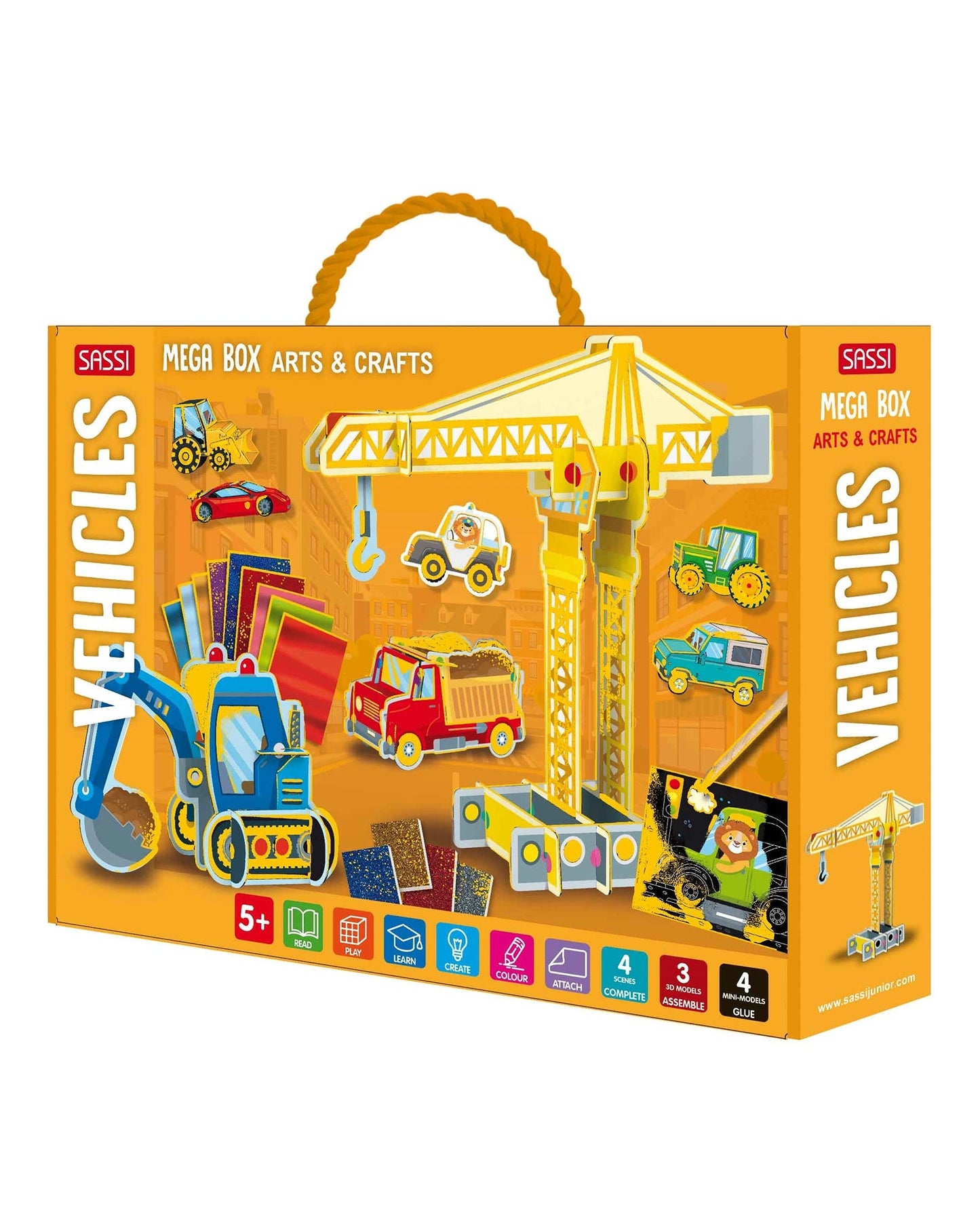Sassi Mega Arts & Crafts Box – Vehicles | Aster & Ruby