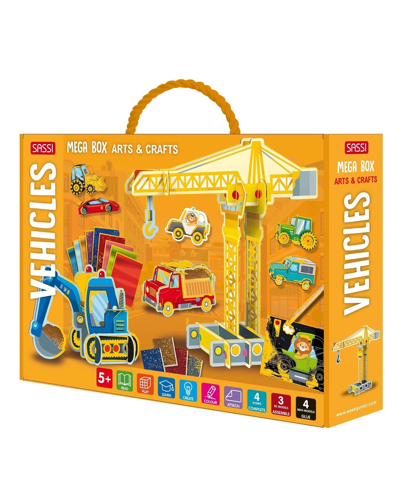 Sassi Mega Arts & Crafts Box – Vehicles | Aster & Ruby