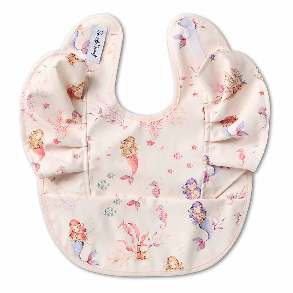 Mermaid Frill Snuggle Bib