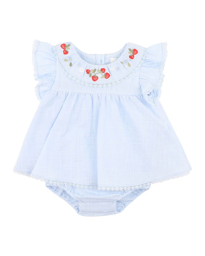 Poppy Embroidered Overlay Bodysuit