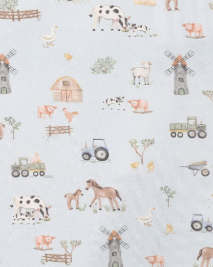 Farm Print Eco Cosy SS Romper