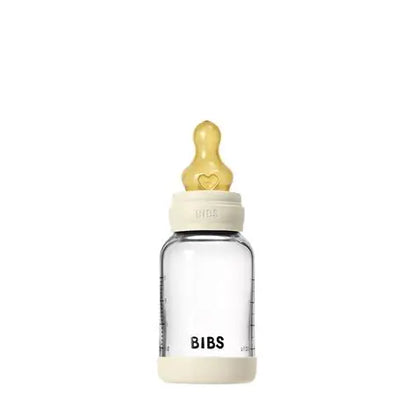 BIBS Baby Glass Bottle Set 120ml Latex Ivory | Aster & Ruby