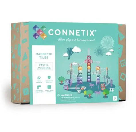 Connetix Tiles 106 Piece Pastel Ball Run Pack