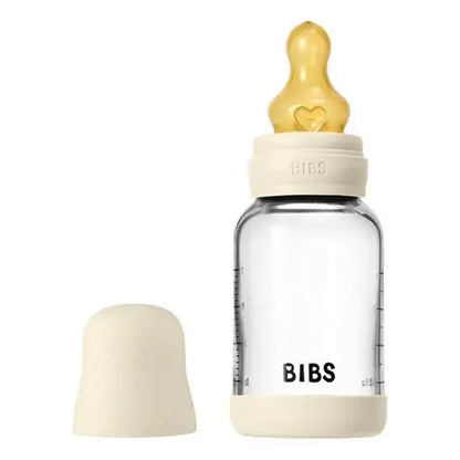 BIBS Baby Bottle Latex 150ml Slow Flow Ivory | Aster & Ruby