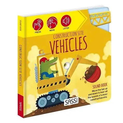Sassi Junior Construction Site Vehicles Sound Book | Aster & Ruby