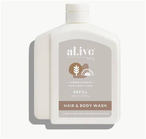 650ml Baby Wash Refill - Calming Oatmeal