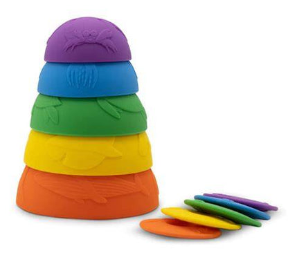 Ocean Stacking Cups Rainbow Bright