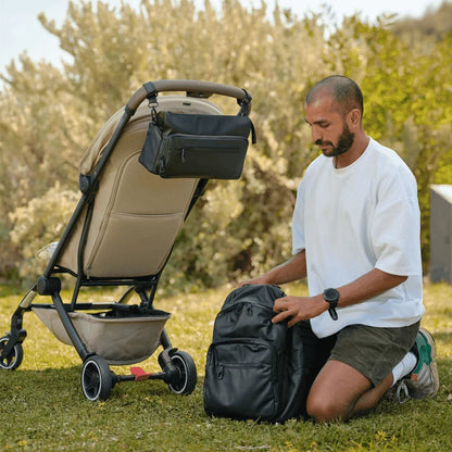 Multitasker Pram Caddy Black Weatherproof