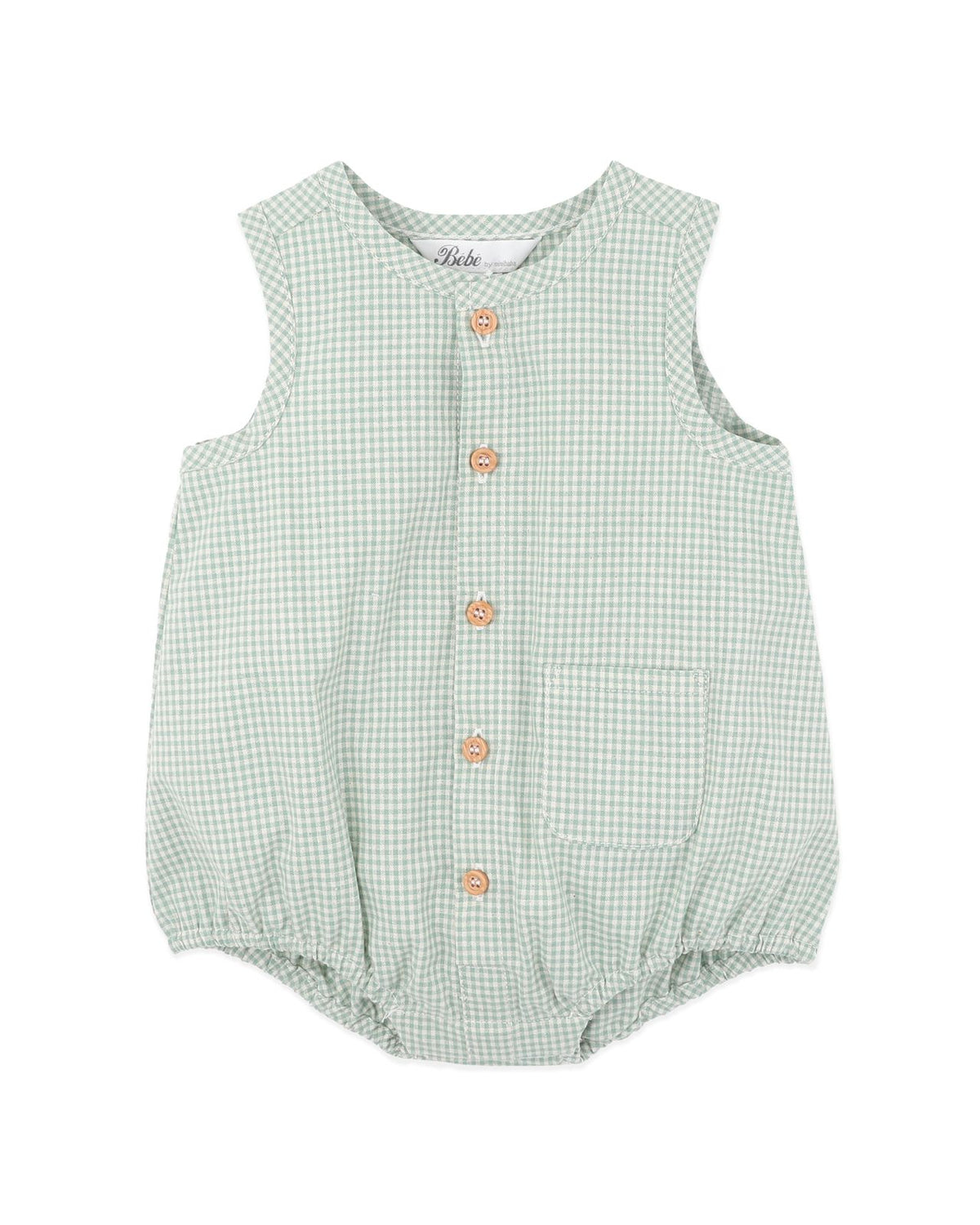Scout Check Button Up Bodysuit