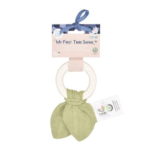 Natural Rubber Teether Sage