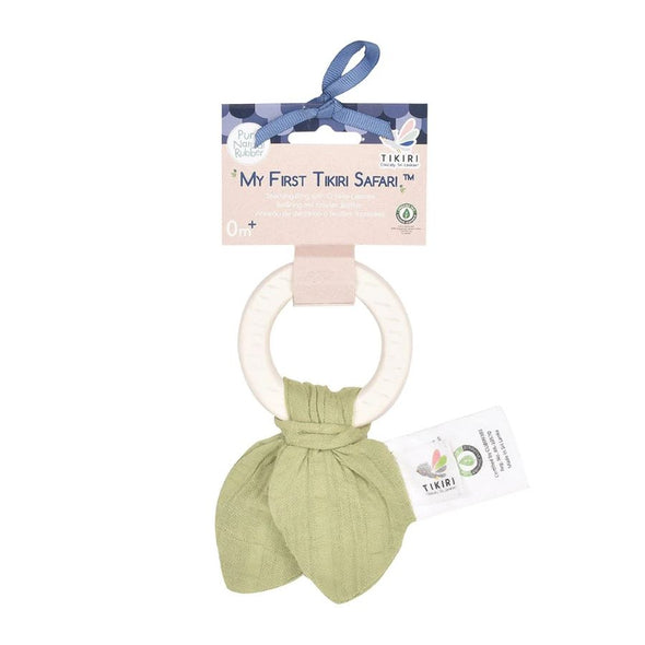 Natural Rubber Teether Sage