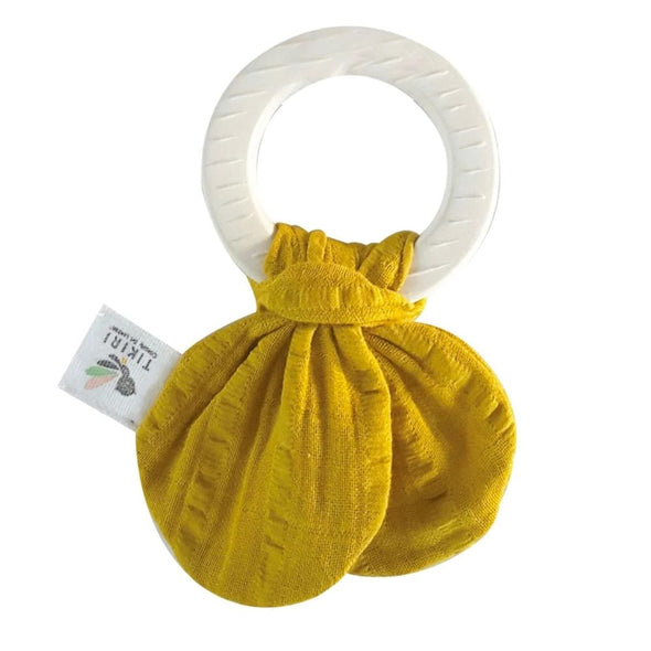 Natural Rubber Teether Mustard