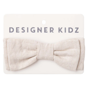 Finley Linen Bow Tie Sand
