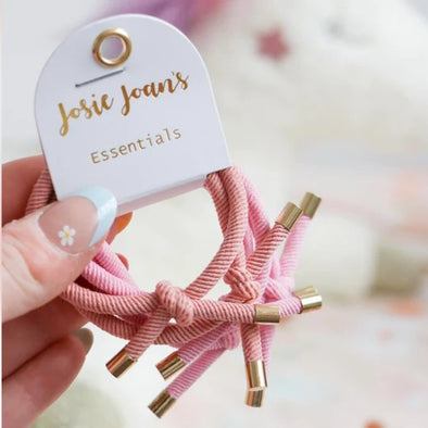Josie Joan's Pandora Pink Hair Tie Essentials - Set of 5