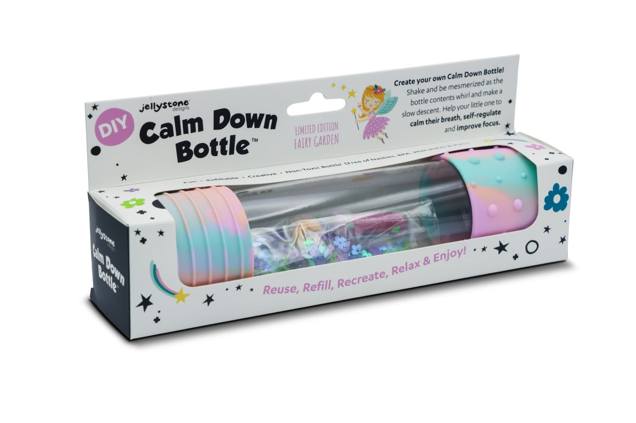 DIY Calm Down Bottle Fairy Garden