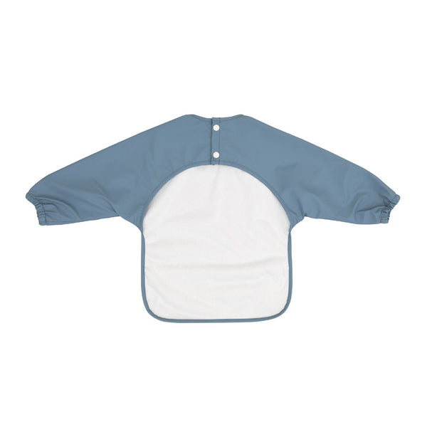 All4Ella Recycled Long Sleeve Bib - Two Tone Blue | Aster & Ruby