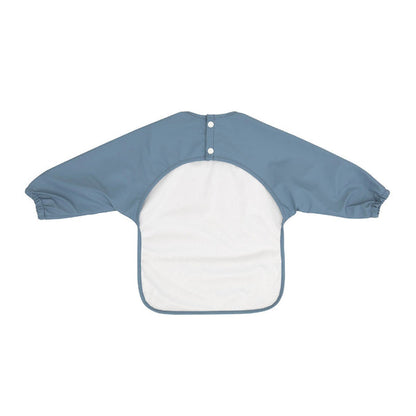All4Ella Recycled Long Sleeve Bib - Two Tone Blue | Aster & Ruby