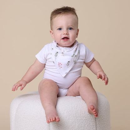 Snuggle Hunny Kids Garden Friends Organic Dribble Bib | Aster & Ruby