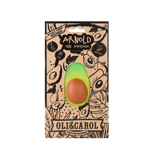 Oli & Carol Baby Teether - Arnold the Avocado