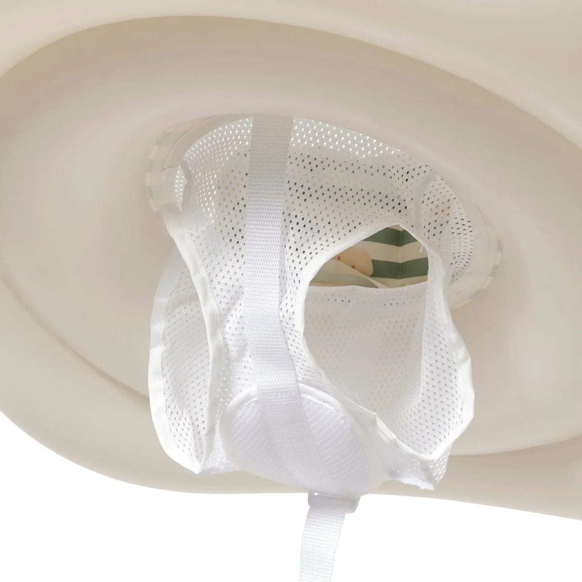Interactive Baby Float Duck Sage Stripe