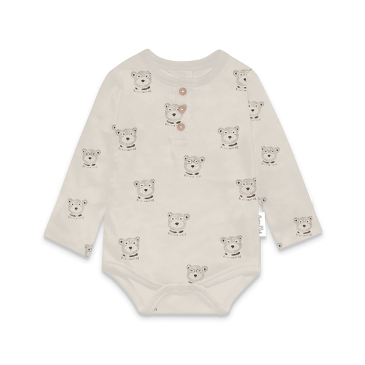 Byron Bear Henley Onesie