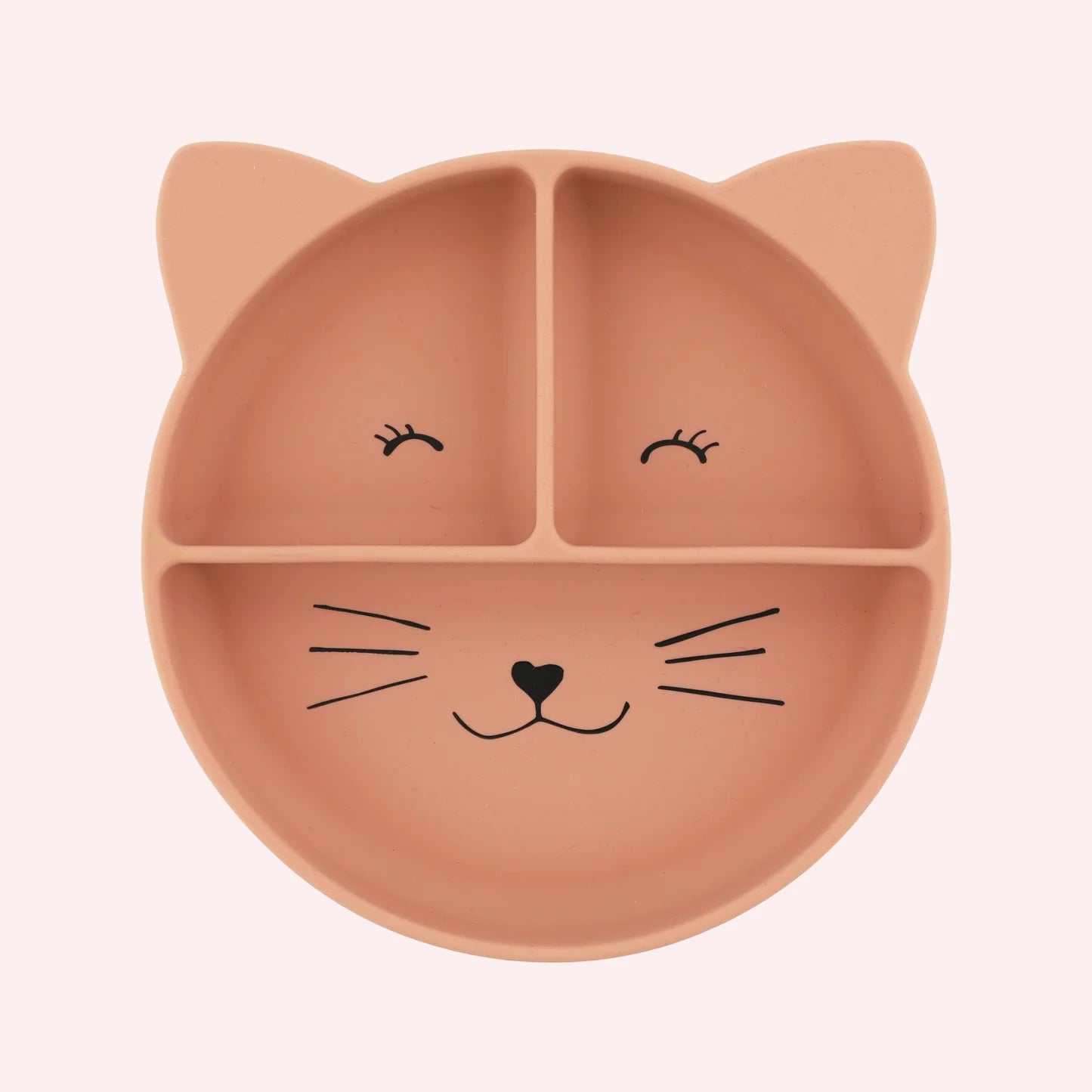 Silicone Divided Suction Plate - Mrs. Cat