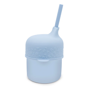We Might Be Tiny Silicone Sippy Cup Set Powder Blue