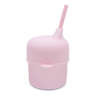 We Might Be Tiny Silicone Sippy Cup Set Powder Pink