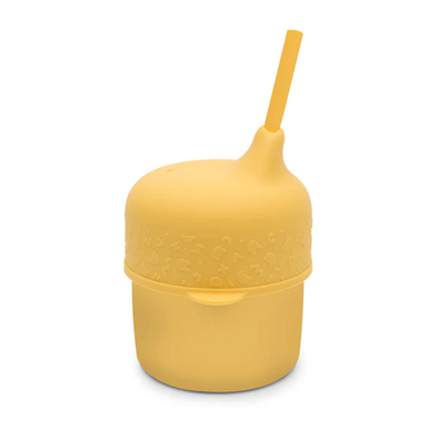 We Might Be Tiny Silicone Baby Cup Yellow