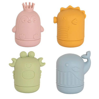 All4Ella Squeezy Silicone Bath Toys Sea Friends | Aster & Ruby