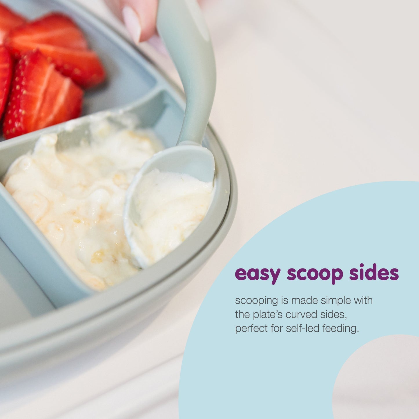 2-in-1 Suction Plate - Ocean