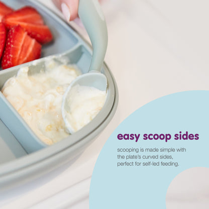 2-in-1 Suction Plate - Ocean